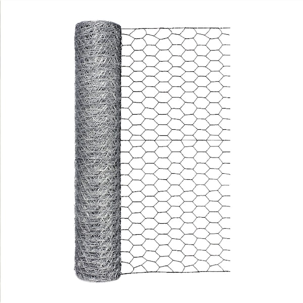 Garden Zone Garden Craft 24 in. H X 50 ft. L Galvanized Steel Poultry Netting 1 in. 162450 - main